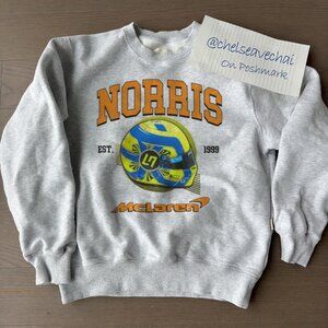 Vtg Lando Norris Formula One Racing Team McLaren Sweatshirt